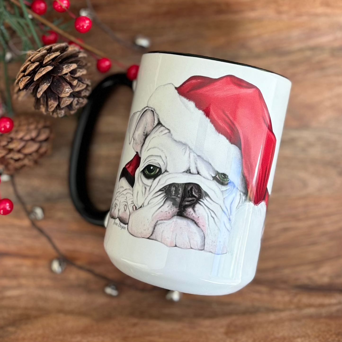 Santa Bulldog Mug