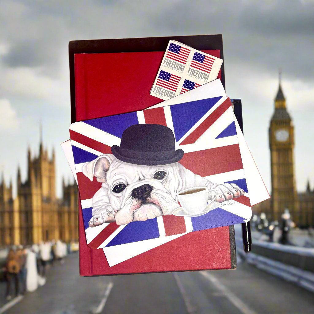 London Bulldog Flat Note Card