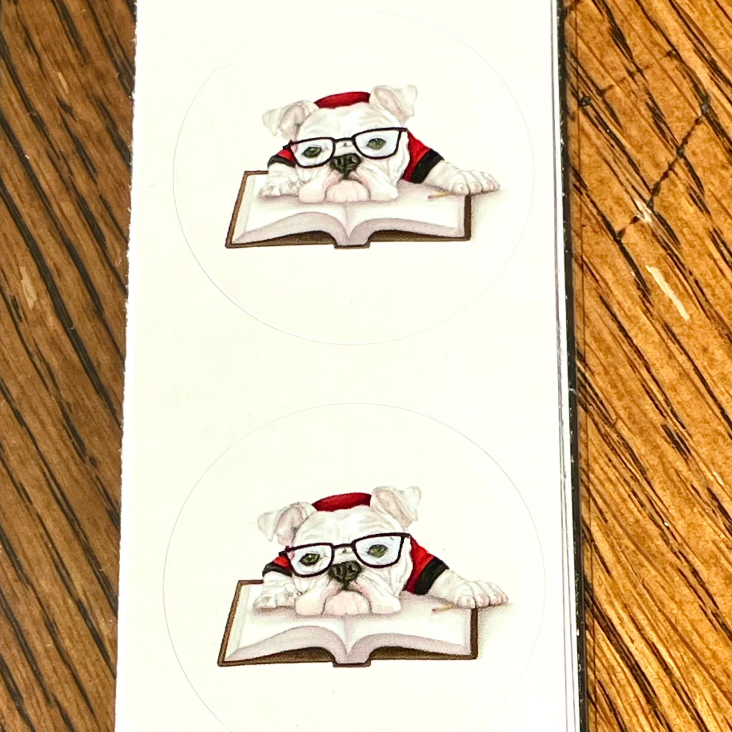 Studious Bulldog Envelope Seals