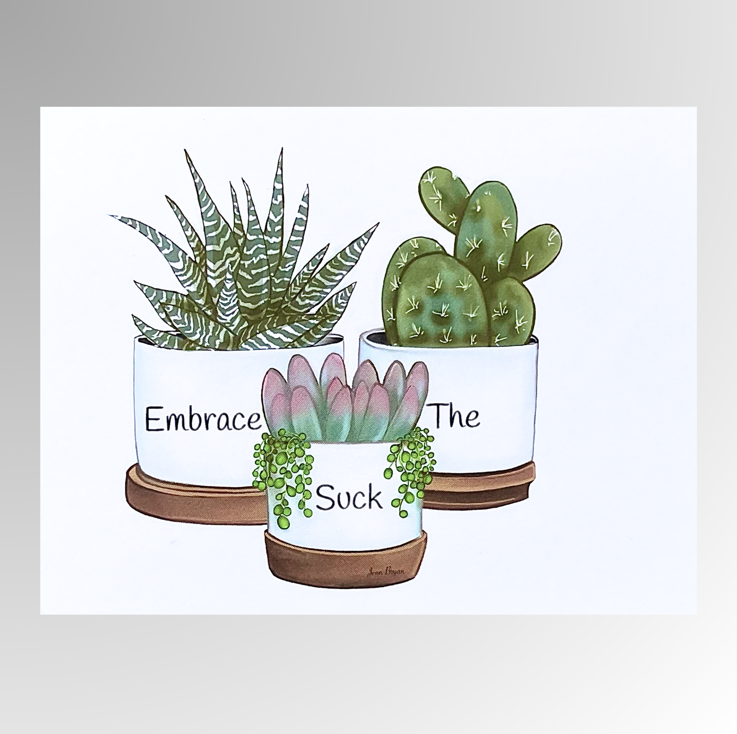 Embrace The Suck Note Cards