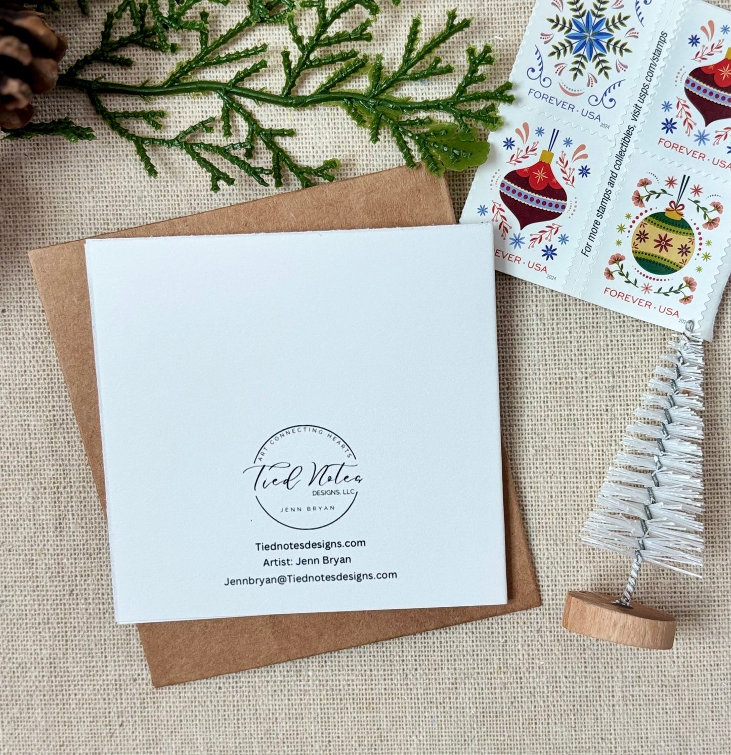 Bulldog in Santa Hat Greeting Card