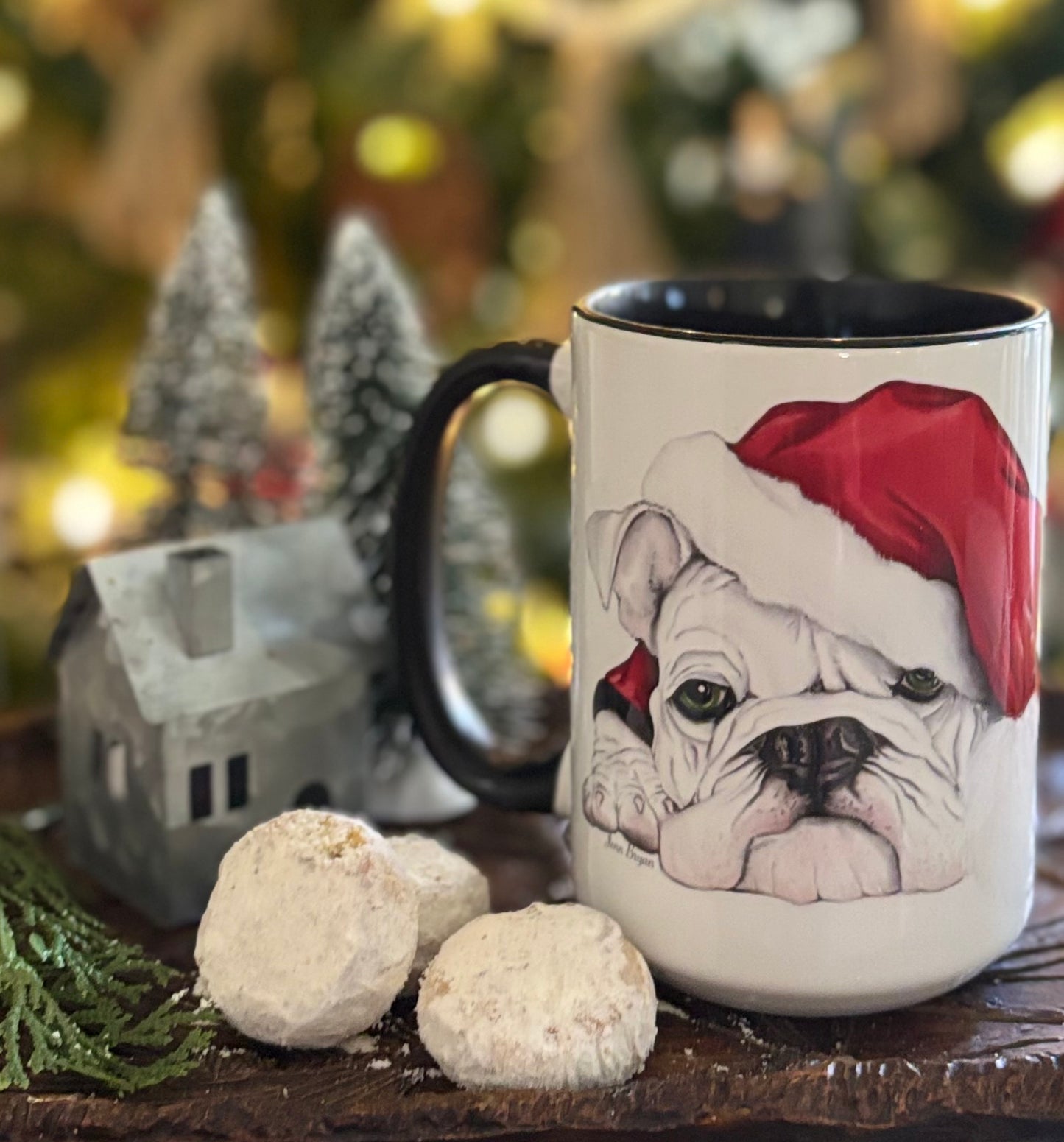 Santa Bulldog Mug