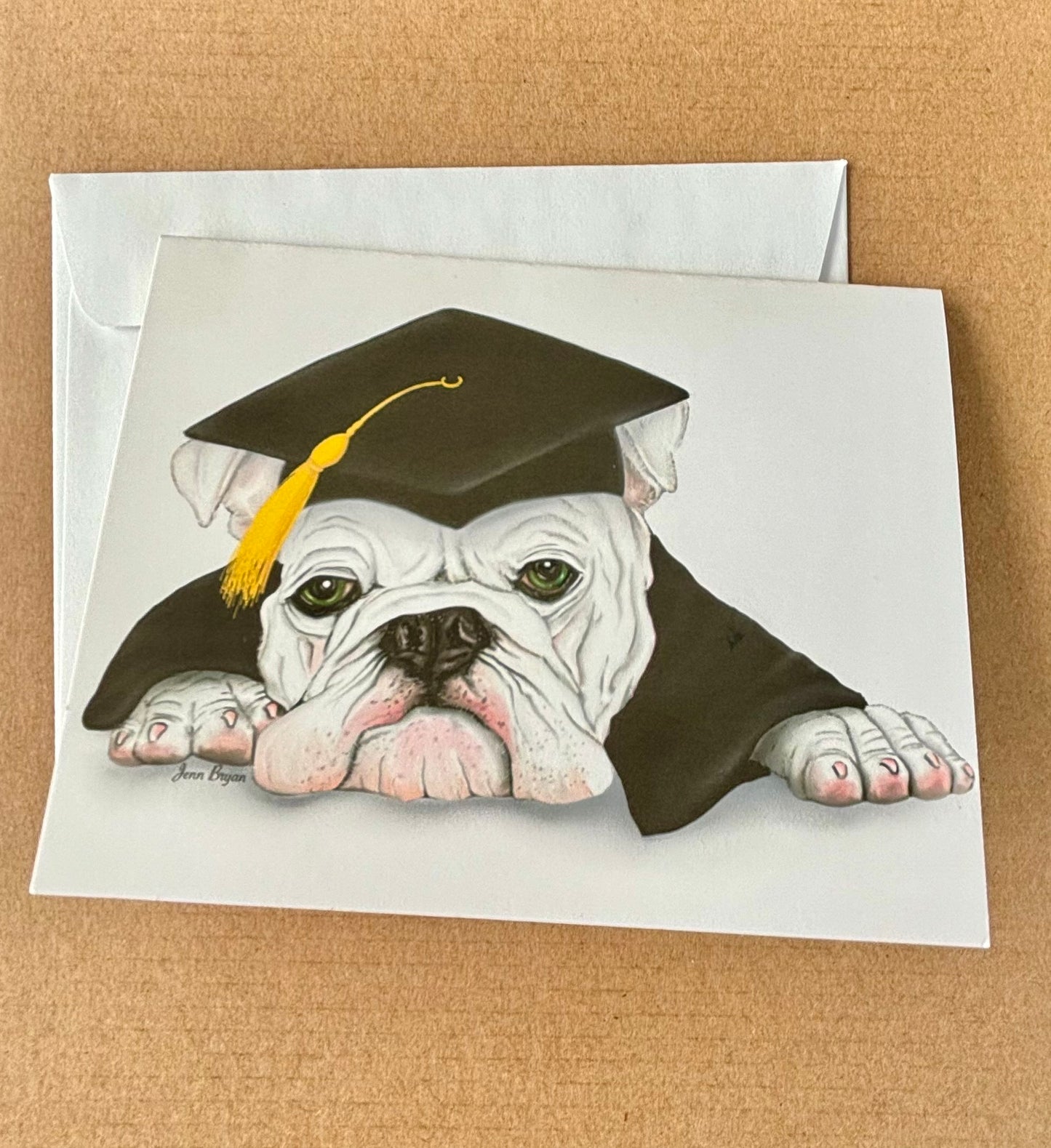 Bulldog Graduation card