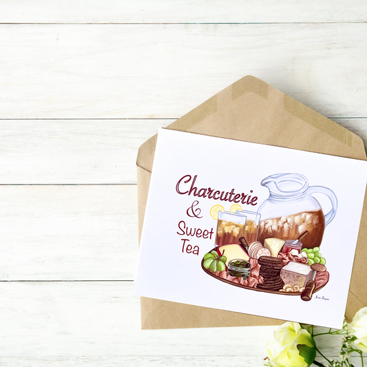 Charcuterie and Sweet Tea Note Cards