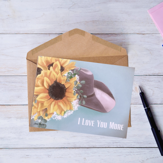 I Love You More Note Card