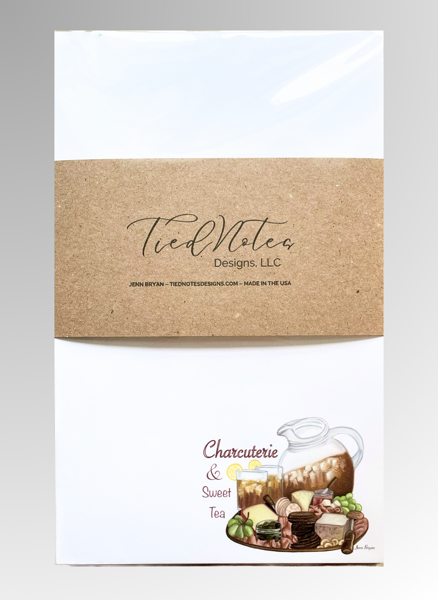 Charcuterie and Sweet Tea Notepad 50 Sheets ( 5x8 in.)