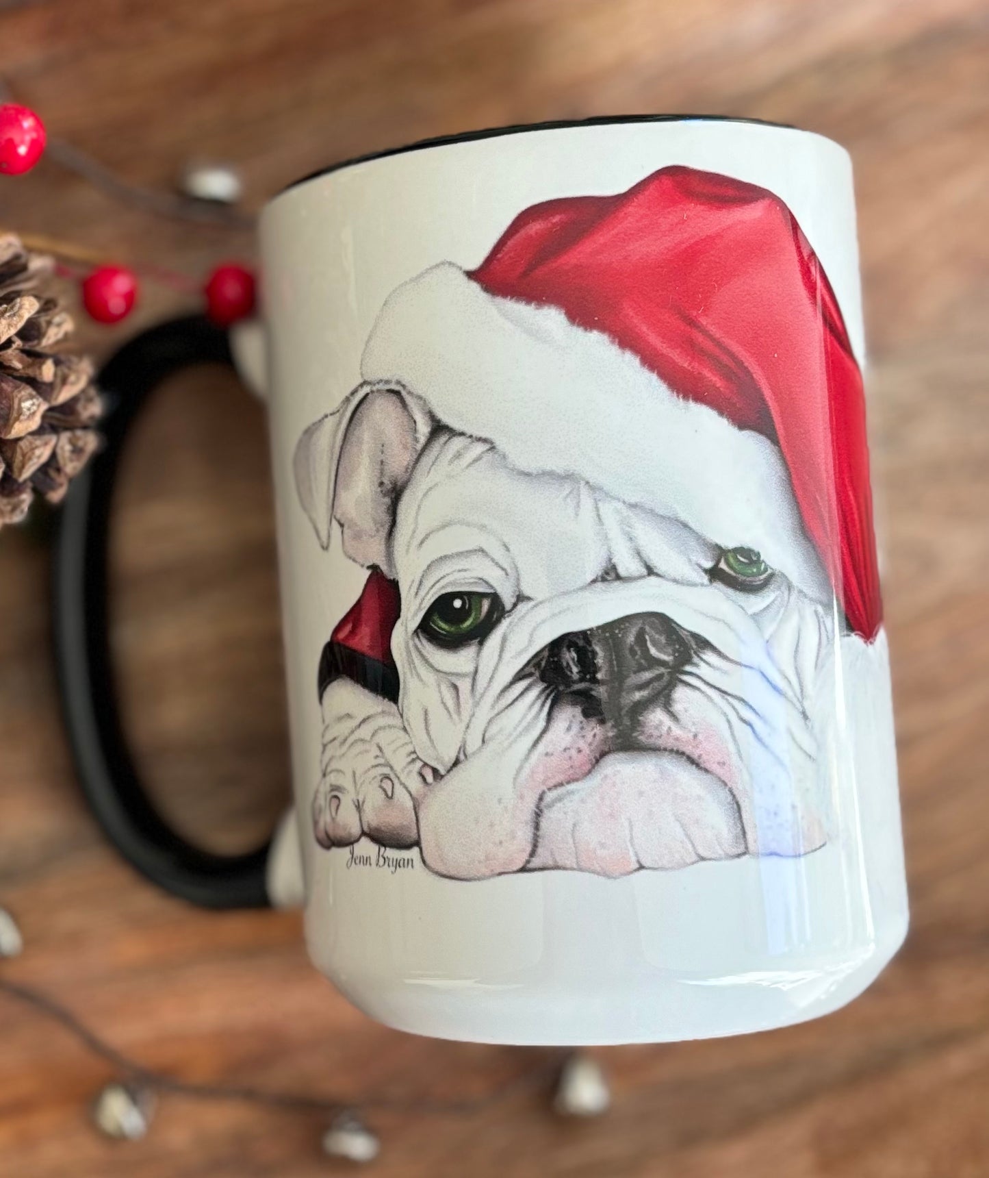 Santa Bulldog Mug