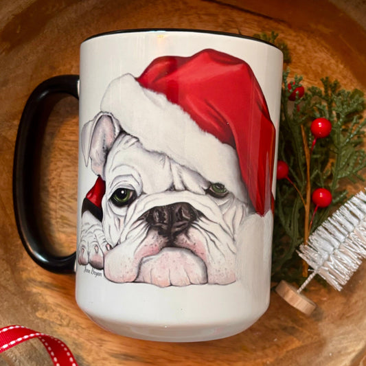 Santa Bulldog Mug