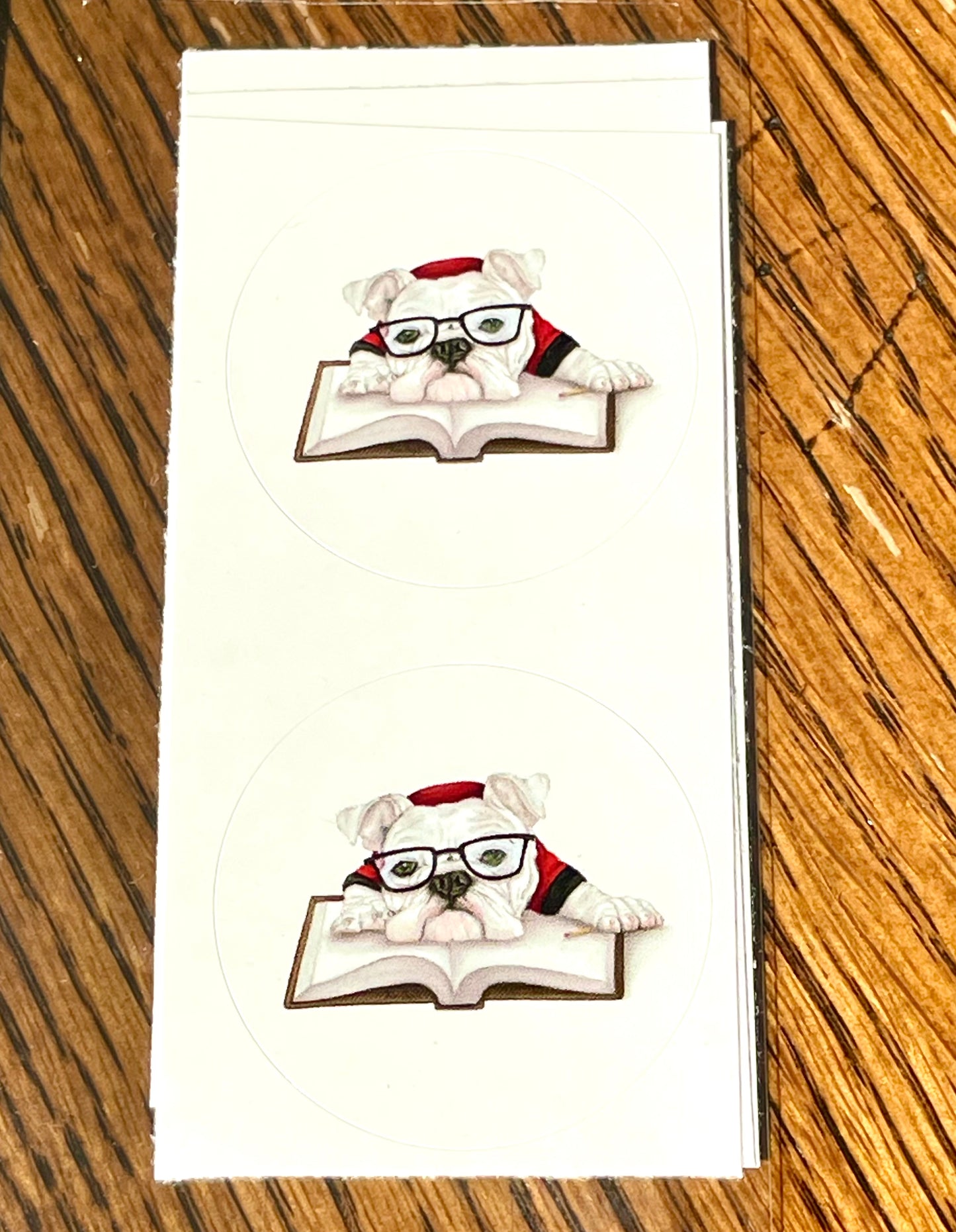 Studious Bulldog Envelope Seals