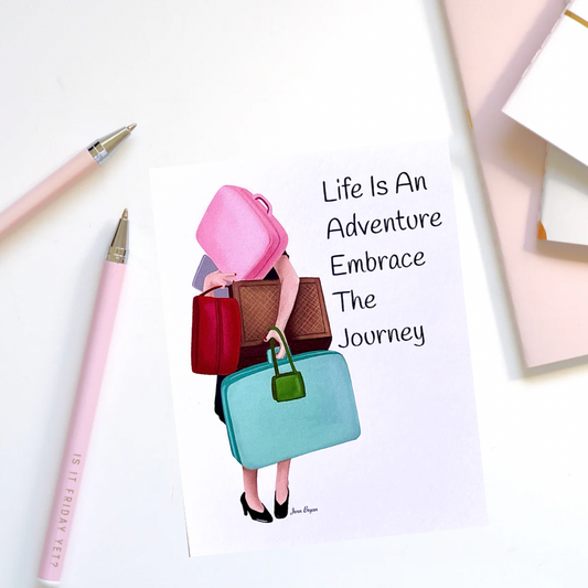 Life Is An Adventure Note Card