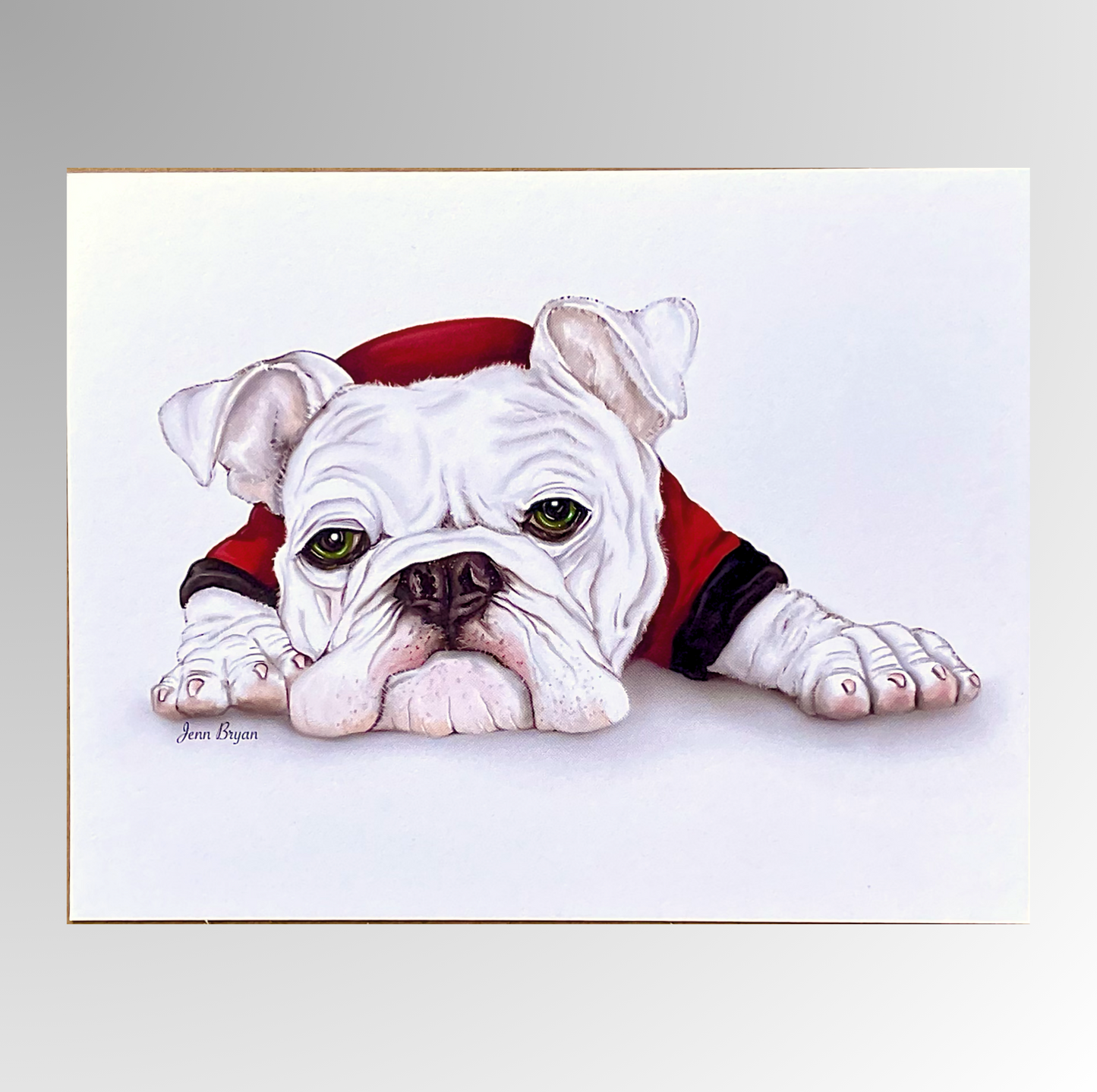 Bulldog Note Card